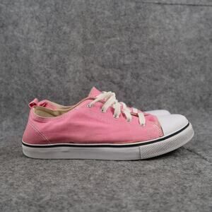 Faded Glory Shoes Kids 4 Sneakers Casual Canvas Pink Lace Up Trainer Girls Youth